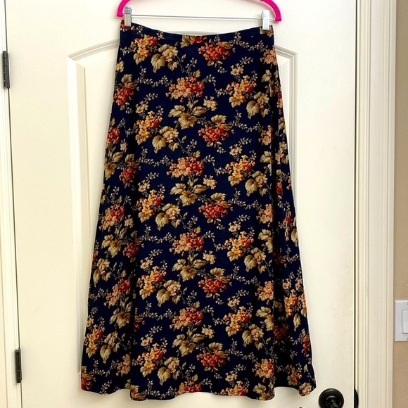 Evan Picone Dresses & Skirts - Evan Picone Maxi Skirt Women’s 12 floral dark Romantic Fairy grunge Y2K 90’s